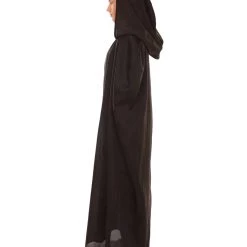 HPO Adult Men's Hooded Robe Costume | Black Halloween Costume