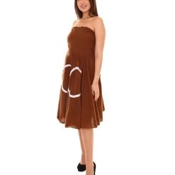 HPO Adult Women's Poop Emoji Dress Funny Costume | Brown Halloween Costume