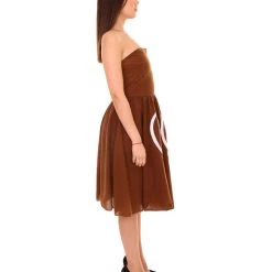 HPO Adult Women's Poop Emoji Dress Funny Costume | Brown Halloween Costume
