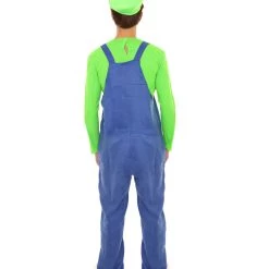HPO Adult Men's Plumber Costume | Green Halloween Costume
