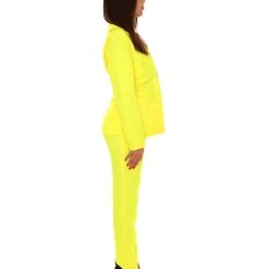 HPO Adult Women's Deluxe Party Suit Costume | Yellow Cosplay Costume