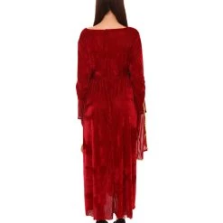 HPO Adult Women's Lady Guinevere Berry Medieval Renaissance Costume | Burgundy Cosplay Costume