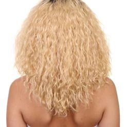 HPO Womens TV Movie Celebrity Wig | Blonde Wigs | Premium Breathable Capless Cap