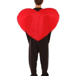 HPO Adult Men's Valentine's Day Heart Costume | Red And Black Cosplay Costume