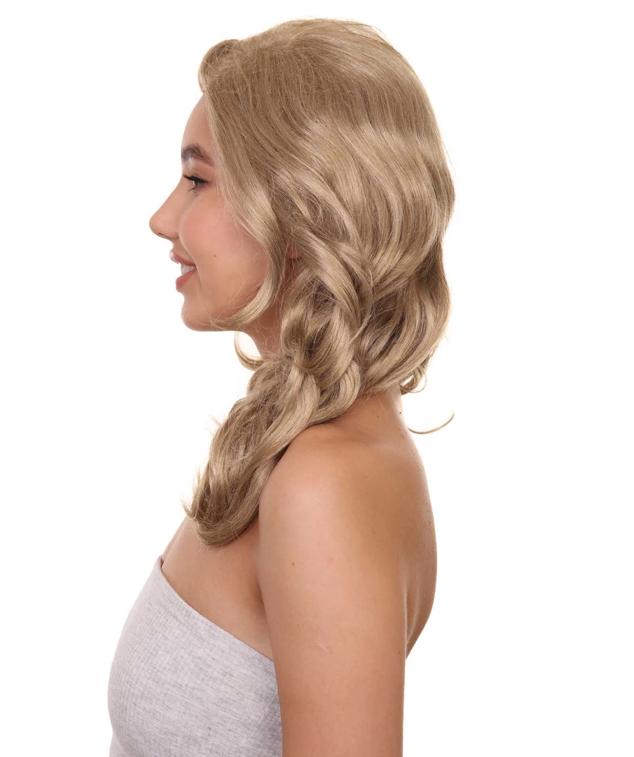 HPO Women's TV Movie Character Wig | Dark Blonde Wigs | Premium Breathable Capless Cap