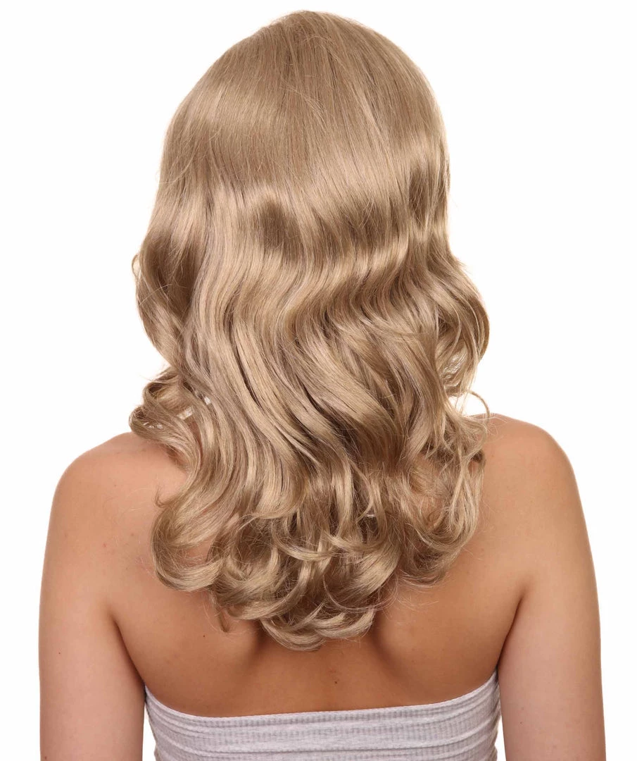 HPO Women's TV Movie Character Wig | Dark Blonde Wigs | Premium Breathable Capless Cap