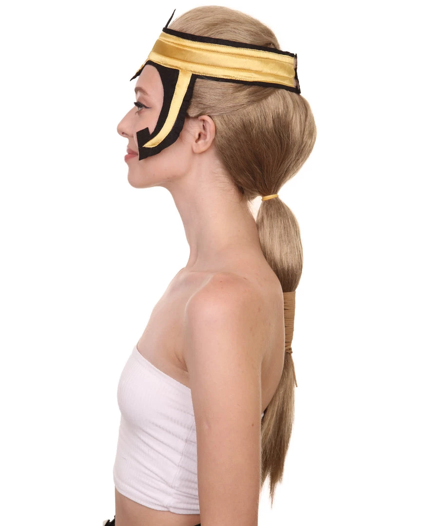 HPO Women's TV Movie Super Hero Wig | Dark Blonde Wigs | Premium Breathable Capless Cap