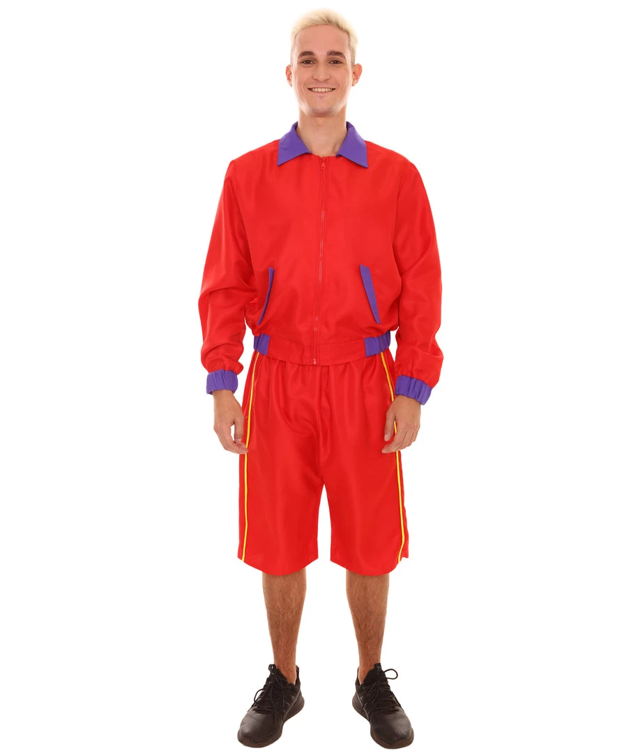HPO Adult Men's Bay Watch Beach Lifeguard TV/Movie Costume | Red Cosplay Costume