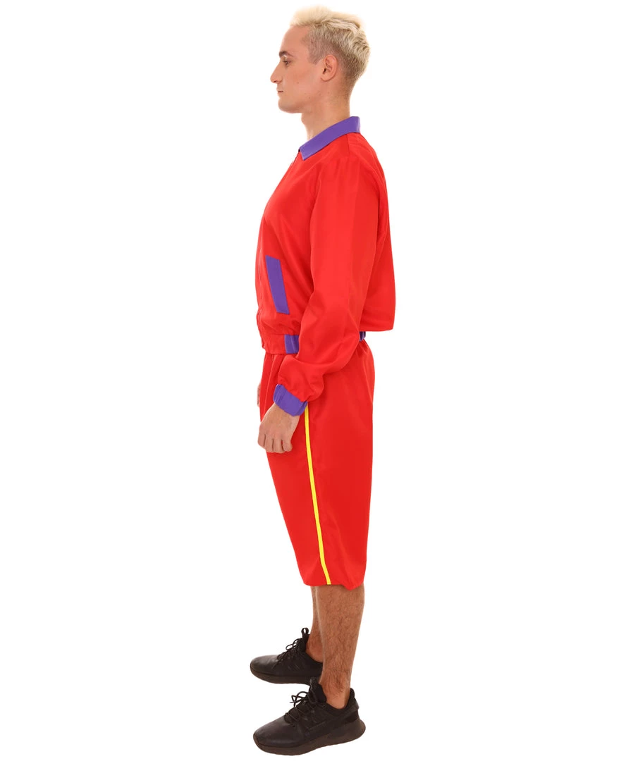 HPO Adult Men's Bay Watch Beach Lifeguard TV/Movie Costume | Red Cosplay Costume