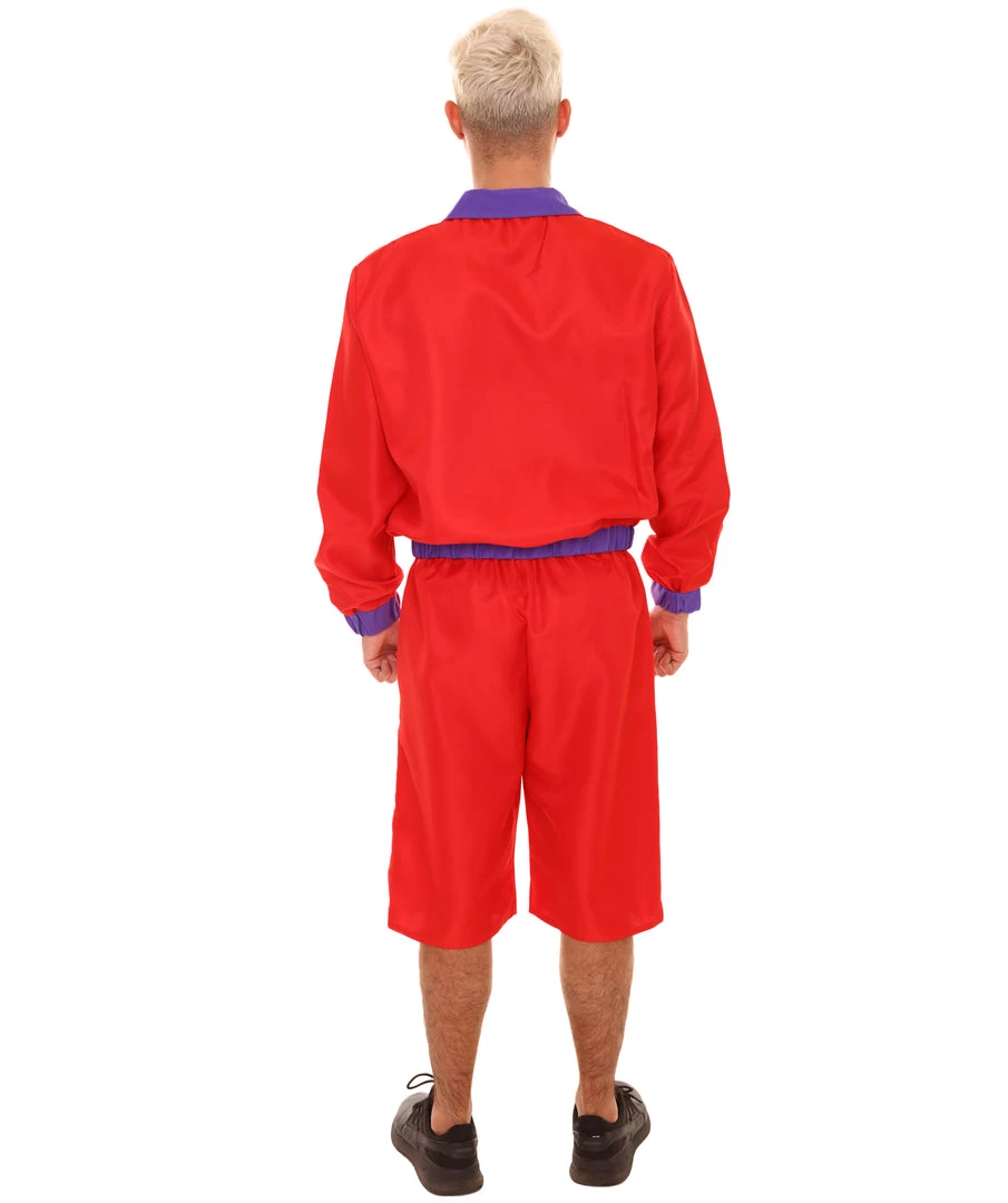 HPO Adult Men's Bay Watch Beach Lifeguard TV/Movie Costume | Red Cosplay Costume