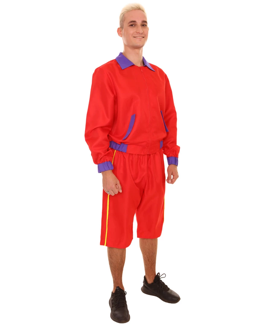 HPO Adult Men's Bay Watch Beach Lifeguard TV/Movie Costume | Red Cosplay Costume