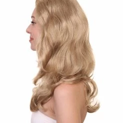 HPO Women's TV Movie Wig | Golden Blonde Wig | Premium Breathable Capless Cap
