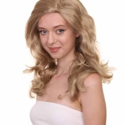 HPO Women's TV Movie Wig | Golden Blonde Wig | Premium Breathable Capless Cap