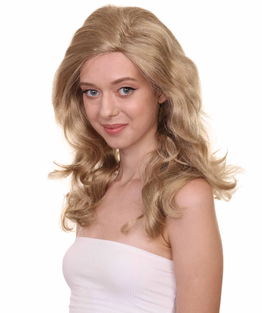 HPO Women's TV Movie Wig | Golden Blonde Wig | Premium Breathable Capless Cap