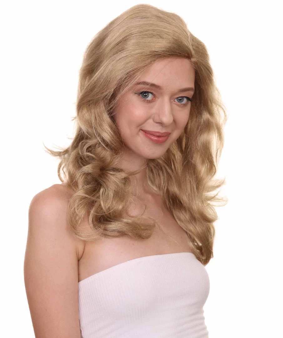 HPO Women's TV Movie Wig | Golden Blonde Wig | Premium Breathable Capless Cap