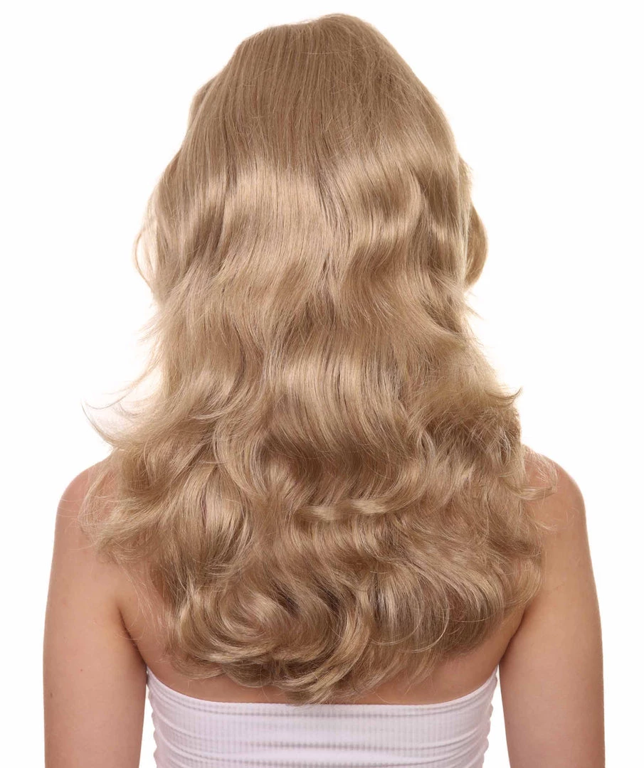 HPO Women's TV Movie Wig | Golden Blonde Wig | Premium Breathable Capless Cap