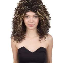 BC Pop Goddess | Women's Brown Color Curly Shoulder Length Trendy Pop Goddess Wig