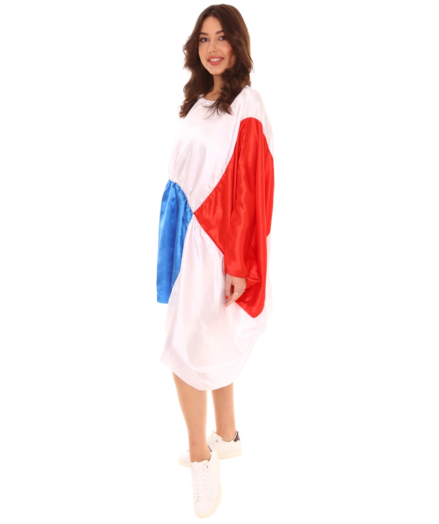 FLAGWIGS Adult Women's Celebratory Panamanian Flag Dress Sport Costume | Patriotic Cosplay Costume