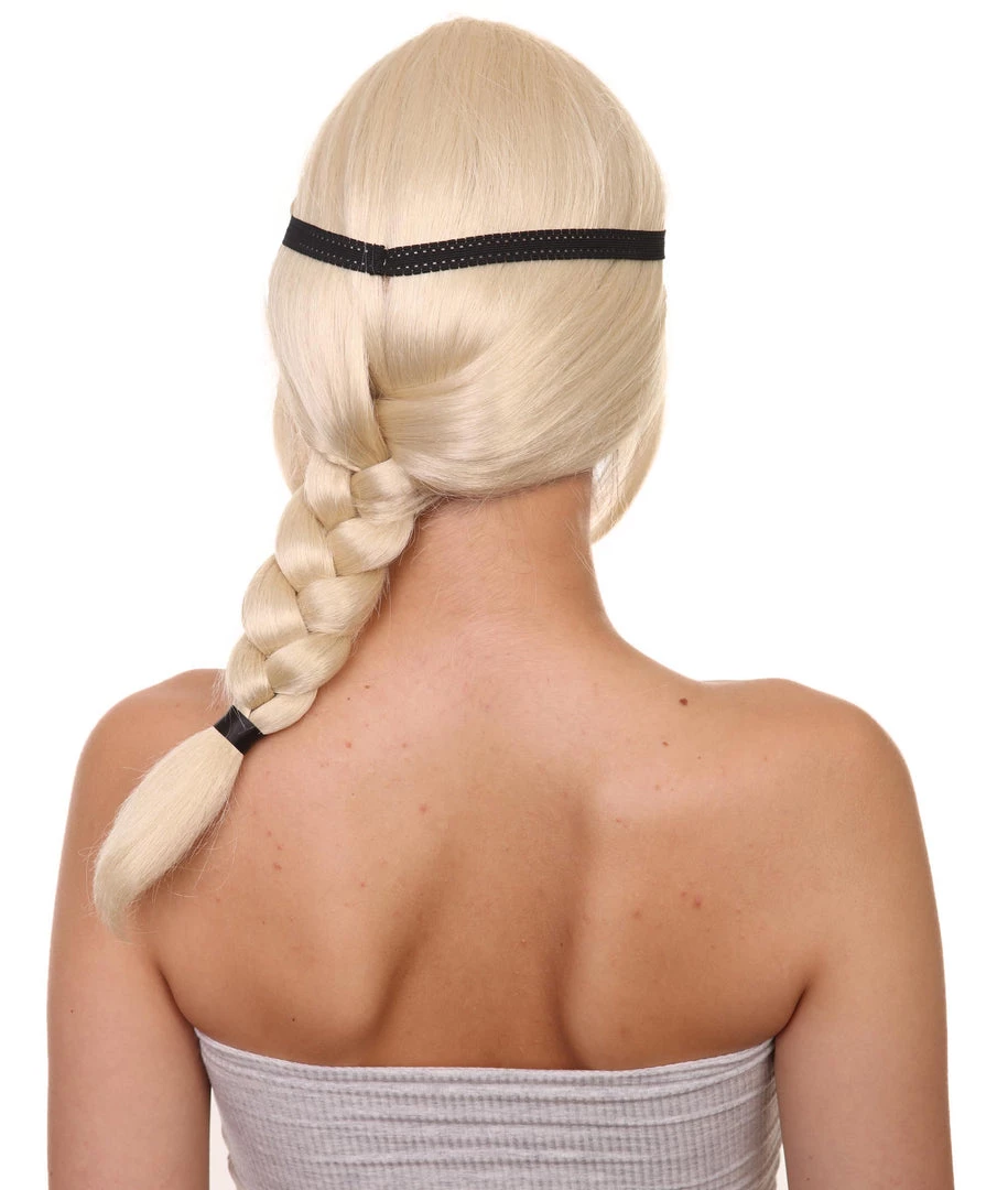 HPO Women's Style Ponytail With Black Hairband Wig | Blonde Wigs | Premium Breathable Capless Cap