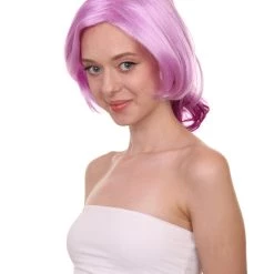 HPO Womens Game Dark Wig | Purple Anime Cosplay Wigs | Premium Breathable Capless Cap