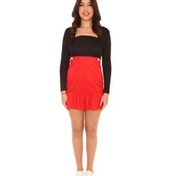 HPO Adult Women's Miss Mouse Cartoon Costume | Black And White Cosplay Costume