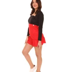 HPO Adult Women's Miss Mouse Cartoon Costume | Black And White Cosplay Costume