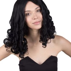 BC Story Book Curls | Women's Black Color Curly Shoulder Length Trendy Starry Curls Wig