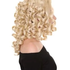 HPO Goldilocks Womens Wig | Medium Curly Stage/Event Fancy Halloween Wig | Premium Breathable Capless Cap