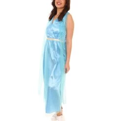 HPO Adult Women's Divine Goddess Costume | Blue Cosplay Costume