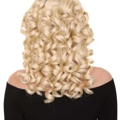 HPO Goldilocks Womens Wig | Medium Curly Stage/Event Fancy Halloween Wig | Premium Breathable Capless Cap