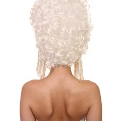 HPO Womens Colonial Lady Wig | White Historical Wigs Women's