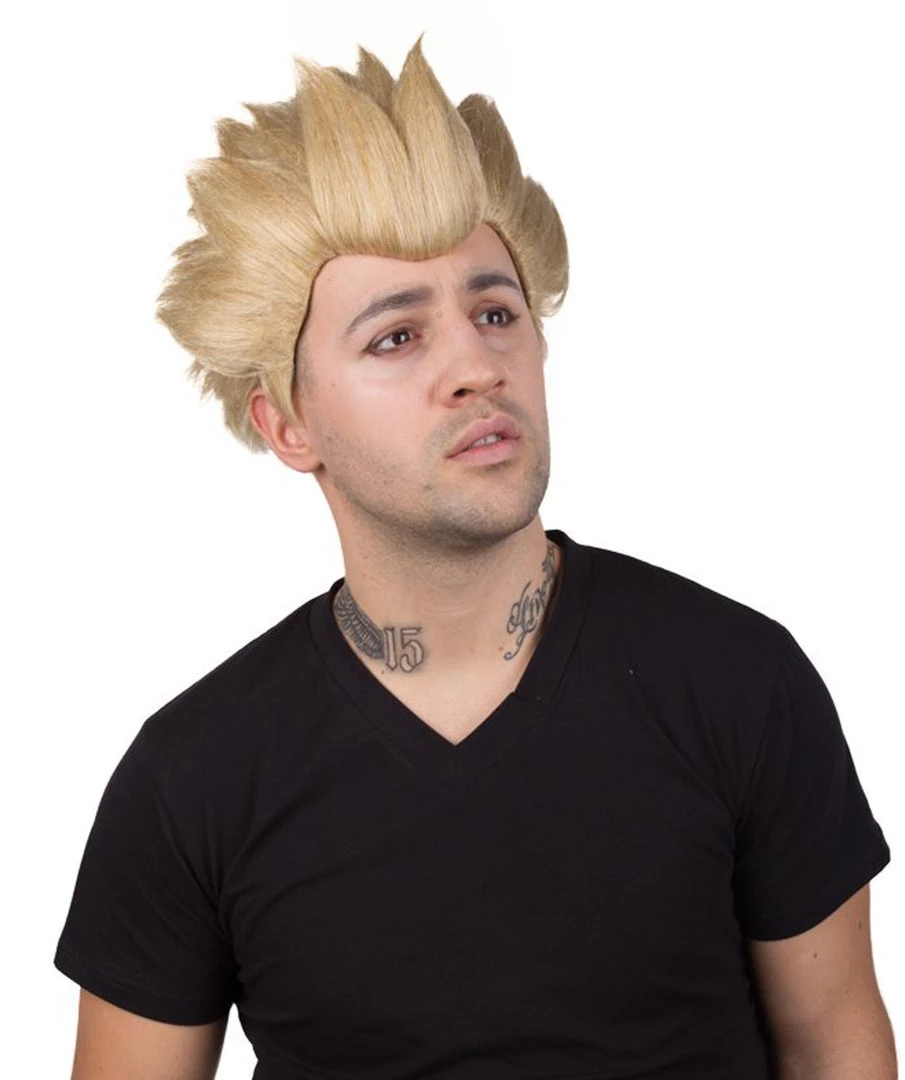 BC Adult Men's Blonde Color Spiked Cosplay Anime Wig