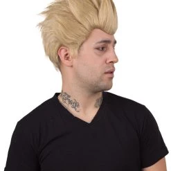 BC Adult Men's Blonde Color Spiked Cosplay Anime Wig