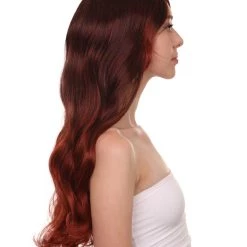 HPO Dreamgirl Womens Wig | Brown Celebrity Star Halloween Wig | Premium Breathable Capless Cap Women's