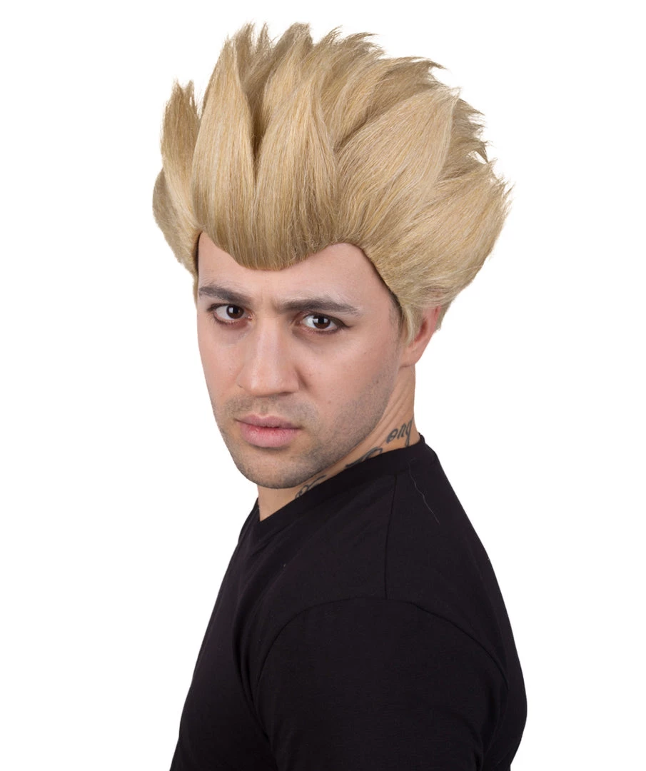 BC Adult Men's Blonde Color Spiked Cosplay Anime Wig