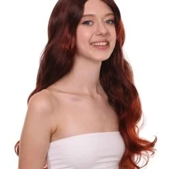 HPO Dreamgirl Womens Wig | Brown Celebrity Star Halloween Wig | Premium Breathable Capless Cap Women's