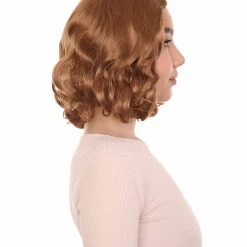 HPO Mad Men Betty Draper Wig | Medium Brown Fancy Wig | Premium Breathable Capless Cap Women's