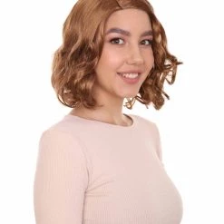 HPO Mad Men Betty Draper Wig | Medium Brown Fancy Wig | Premium Breathable Capless Cap Women's