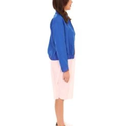 HPO Adult Women's Stranger Jacket And Dress TV/Movie Costume | Blue & Pink Halloween Costume