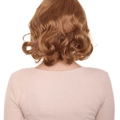 HPO Mad Men Betty Draper Wig | Medium Brown Fancy Wig | Premium Breathable Capless Cap Women's