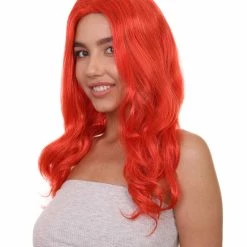HPO Women's TV Movie Super Hero Wig | Red Wigs | Premium Breathable Capless Cap