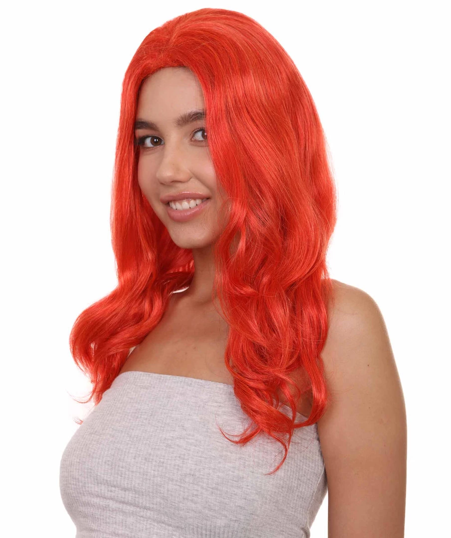 HPO Women's TV Movie Super Hero Wig | Red Wigs | Premium Breathable Capless Cap