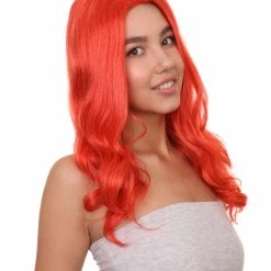 HPO Women's TV Movie Super Hero Wig | Red Wigs | Premium Breathable Capless Cap