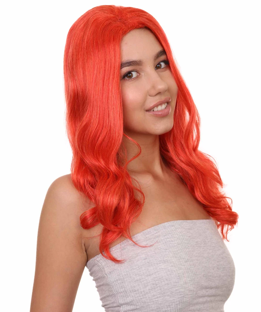 HPO Women's TV Movie Super Hero Wig | Red Wigs | Premium Breathable Capless Cap
