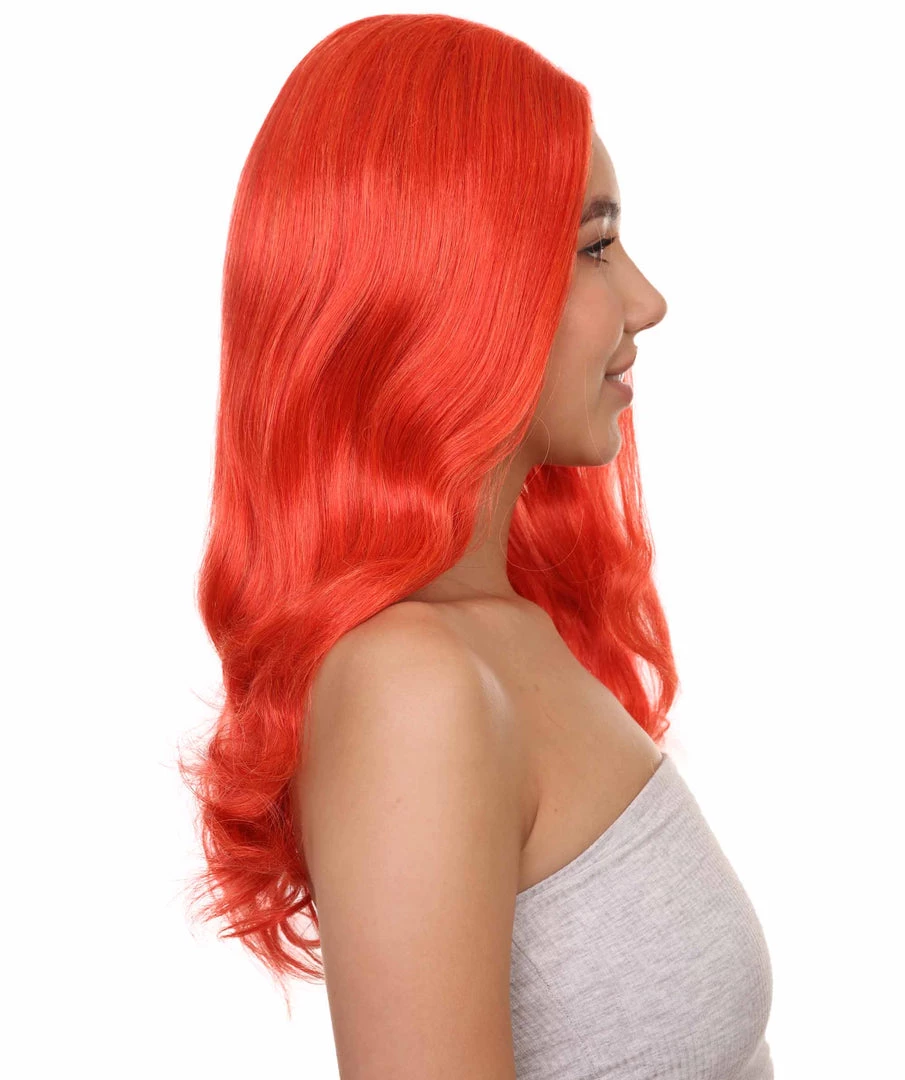 HPO Women's TV Movie Super Hero Wig | Red Wigs | Premium Breathable Capless Cap