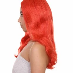 HPO Women's TV Movie Super Hero Wig | Red Wigs | Premium Breathable Capless Cap