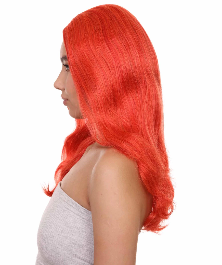 HPO Women's TV Movie Super Hero Wig | Red Wigs | Premium Breathable Capless Cap