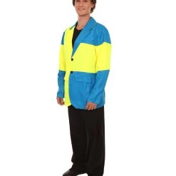 FLAGWIGS Adult Men's Sweden Flag Jacket Costume | Patriotic Cosplay Costume