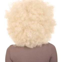 HPO Funky Pop Afro Unisex Wig | Super Size Jumbo Blond Party Wig | Premium Breathable Capless Cap Women's
