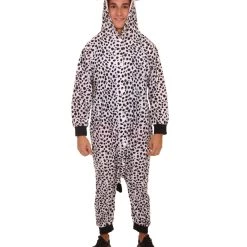 HPO Adult Women's Cow Jumpsuit | Black And White Halloween Costume